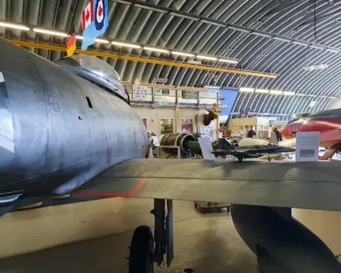 Sabre over the shoulder view